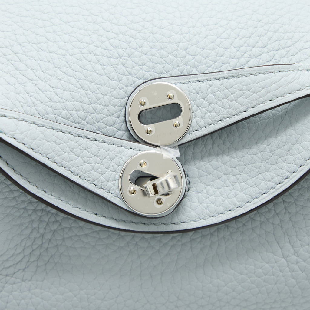 HERMES MINI LINDY CLEMENCE BLUE PALE SHW