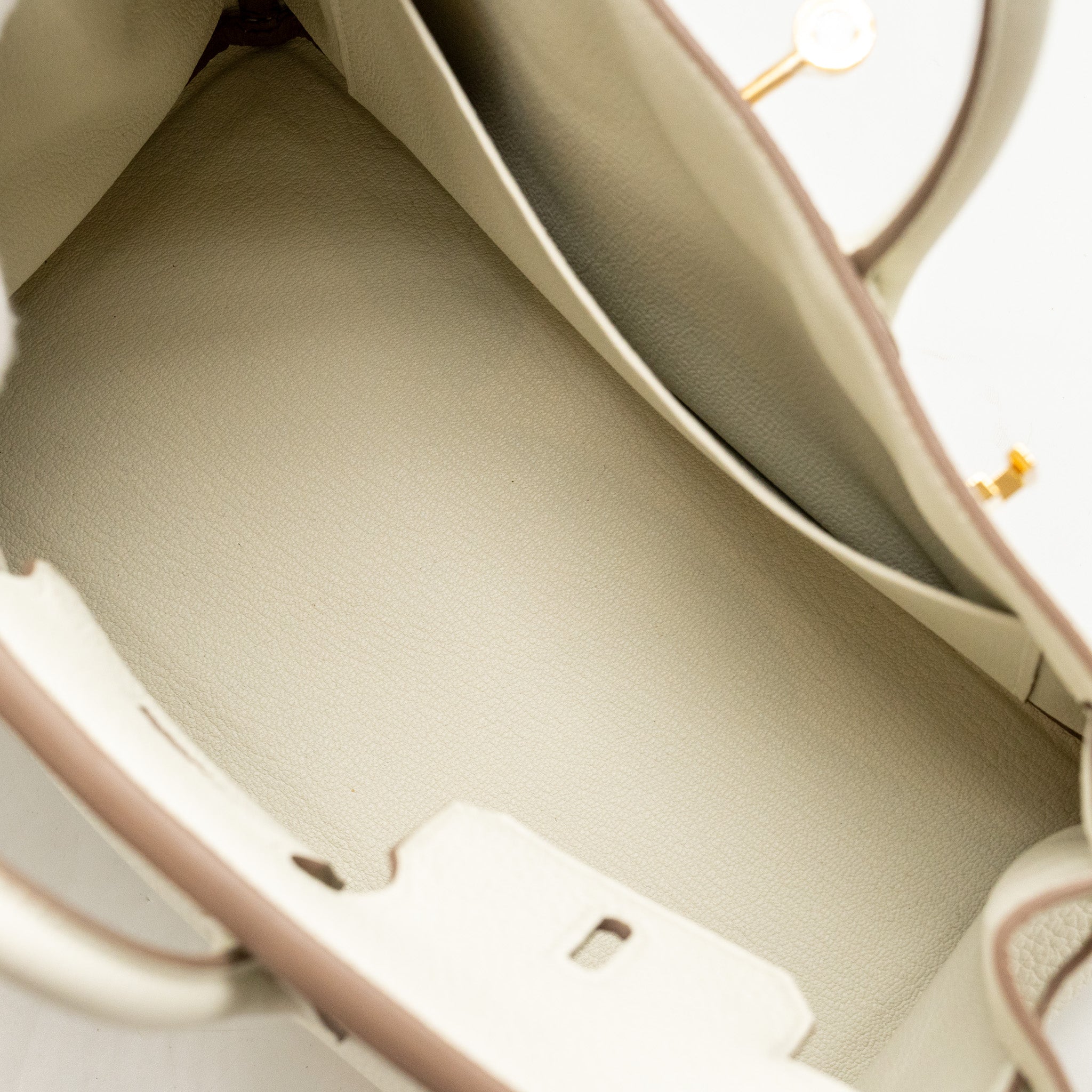 HERMES BIRKIN 25 TOGO MUSHROOM GHW