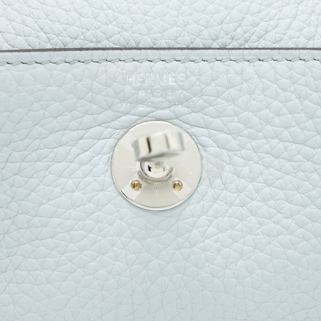HERMES MINI LINDY CLEMENCE BLUE PALE SHW