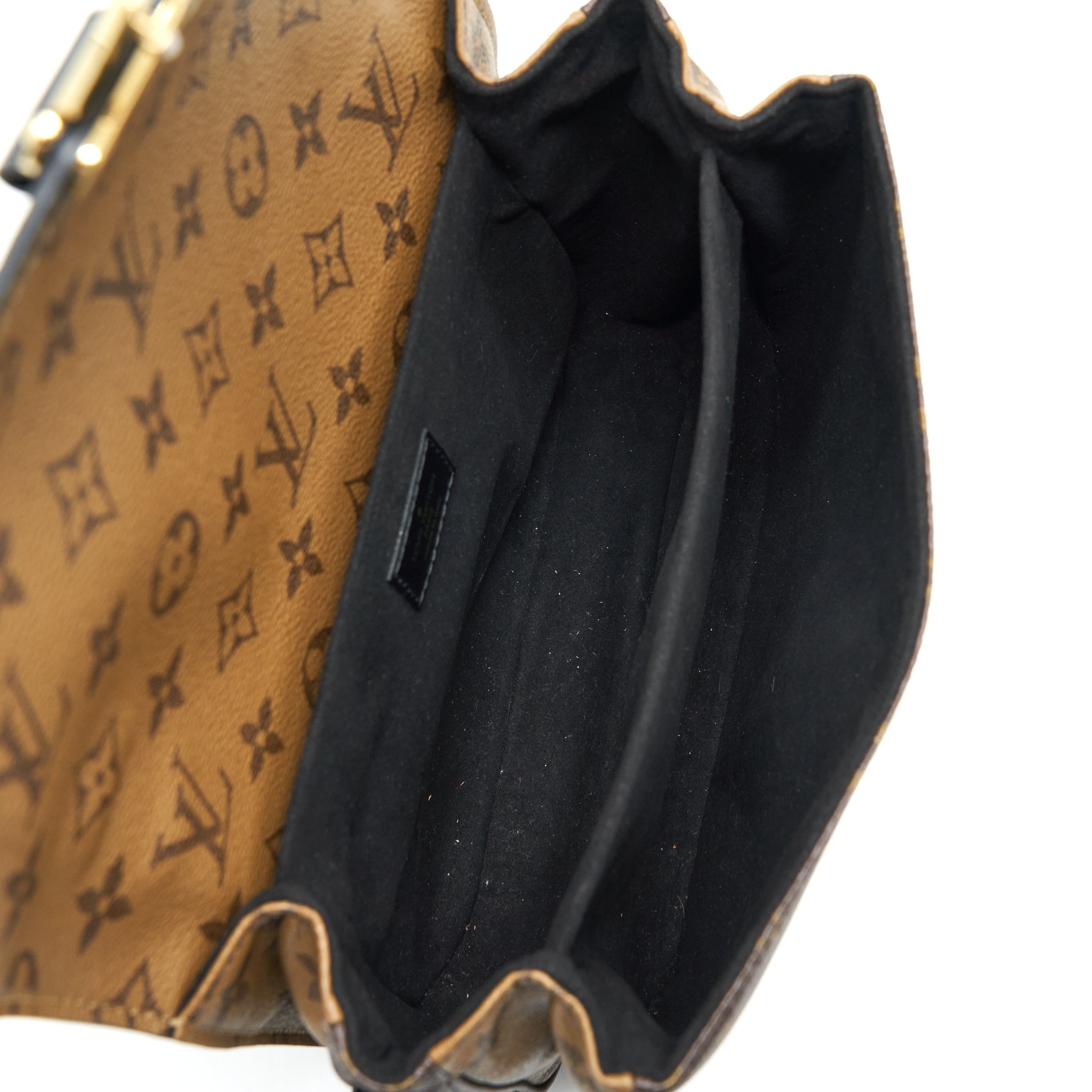 LOUIS VUITTON POCHETTE MÉTIS MONOGRAM REVERSE CANVAS GHW