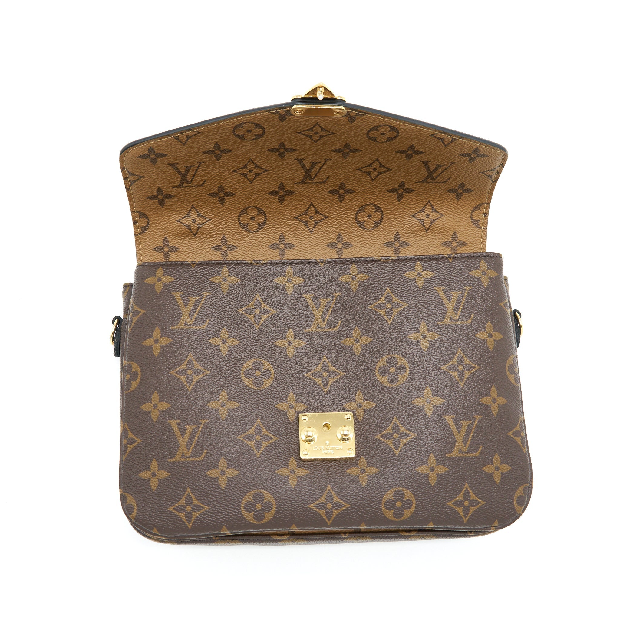 LOUIS VUITTON POCHETTE MÉTIS MONOGRAM REVERSE CANVAS GHW