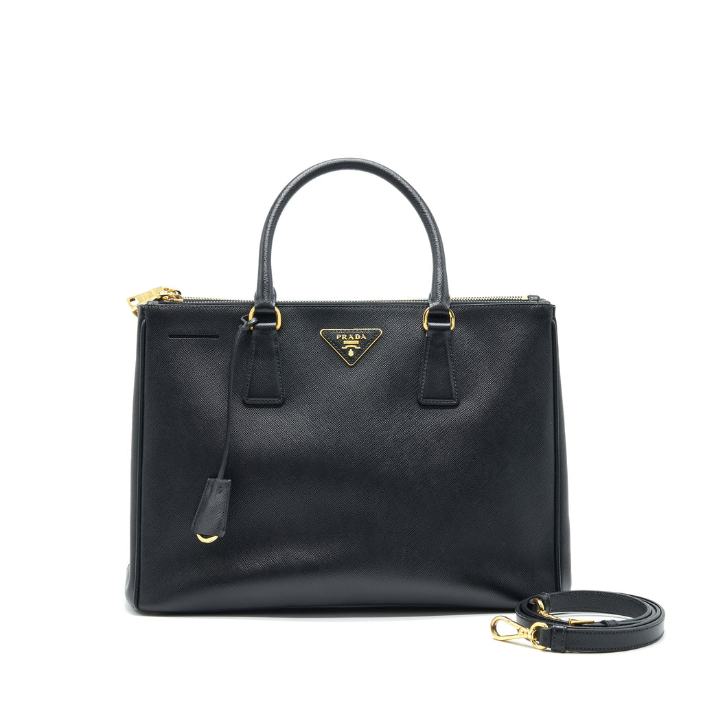 PRADA SAFFIANO TOTE BAG BLACK GHW