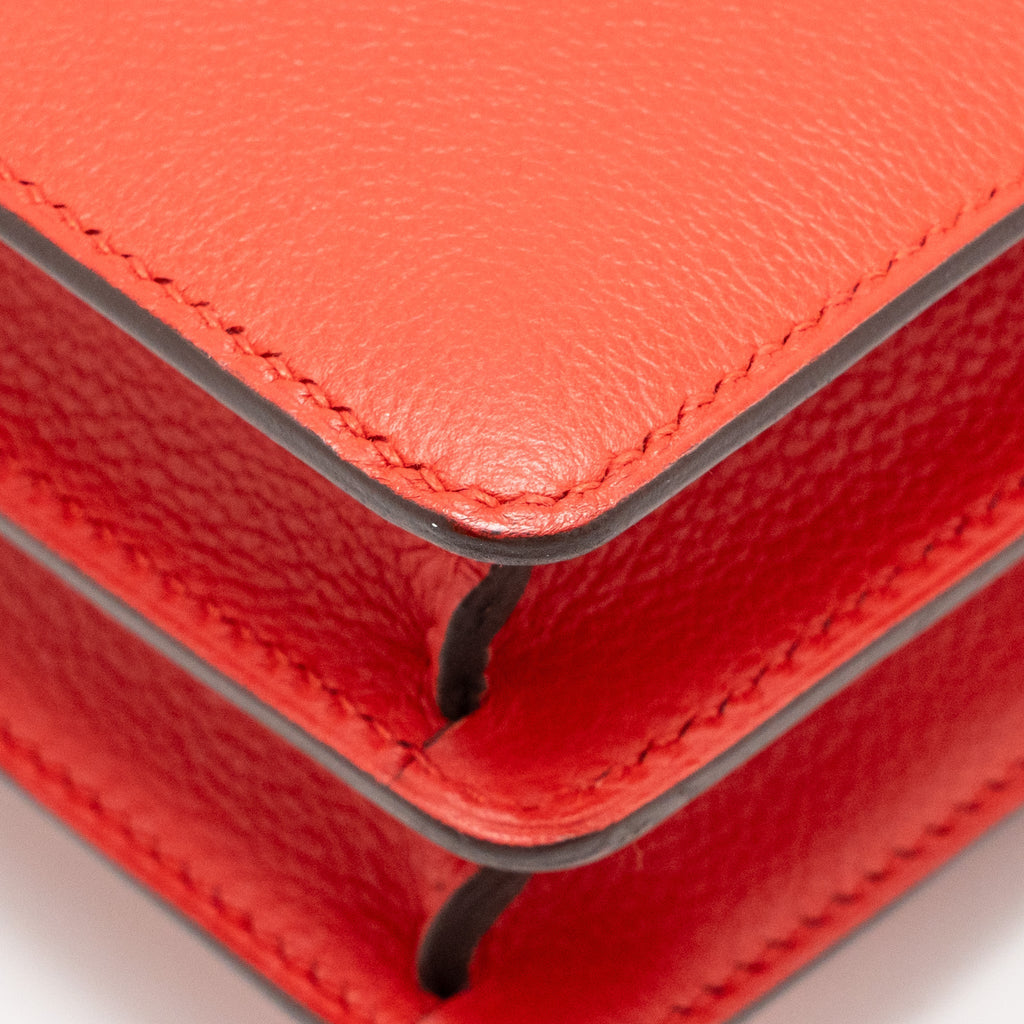 HERMES MINI ROULIS EVERCOLOR S3 ROUGE DE COEUR LGHW