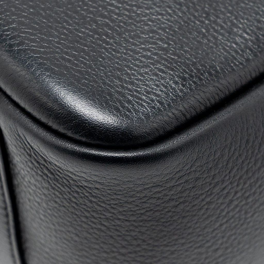 SAINT LAURENT LE 5 A 7 SOFT SMALL BAG CALFSKIN BLACK GHW