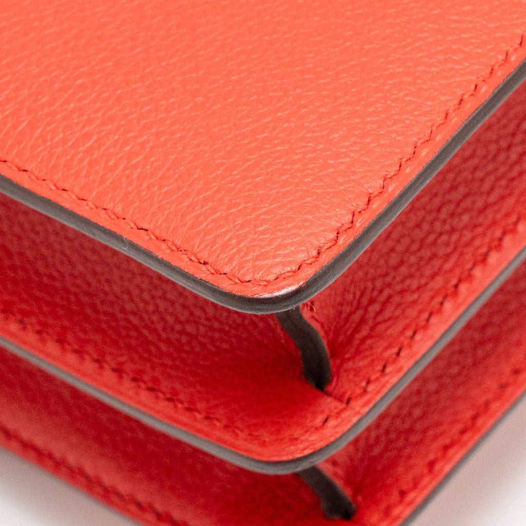 HERMES MINI ROULIS EVERCOLOR S3 ROUGE DE COEUR LGHW