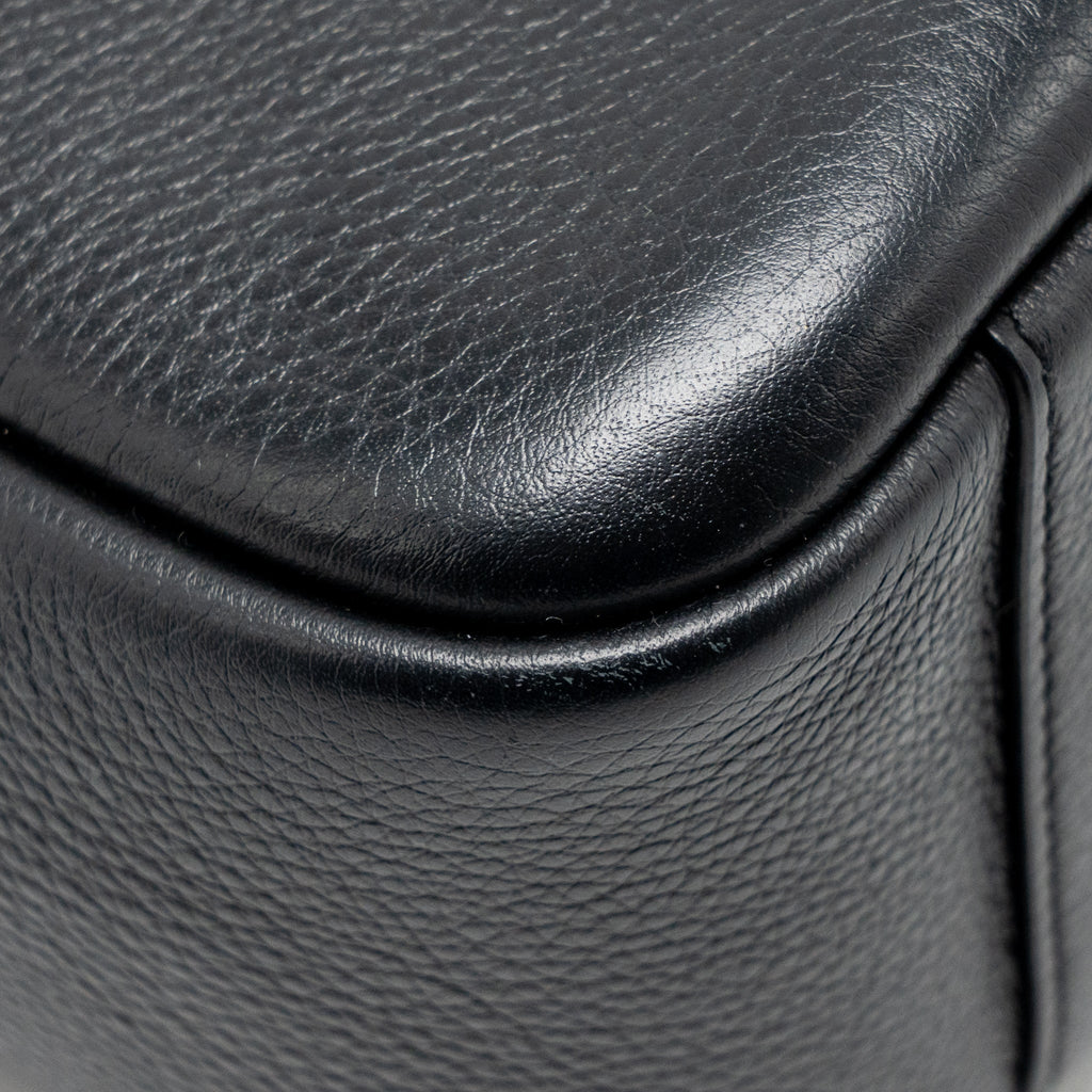 SAINT LAURENT LE 5 A 7 SOFT SMALL BAG CALFSKIN BLACK GHW