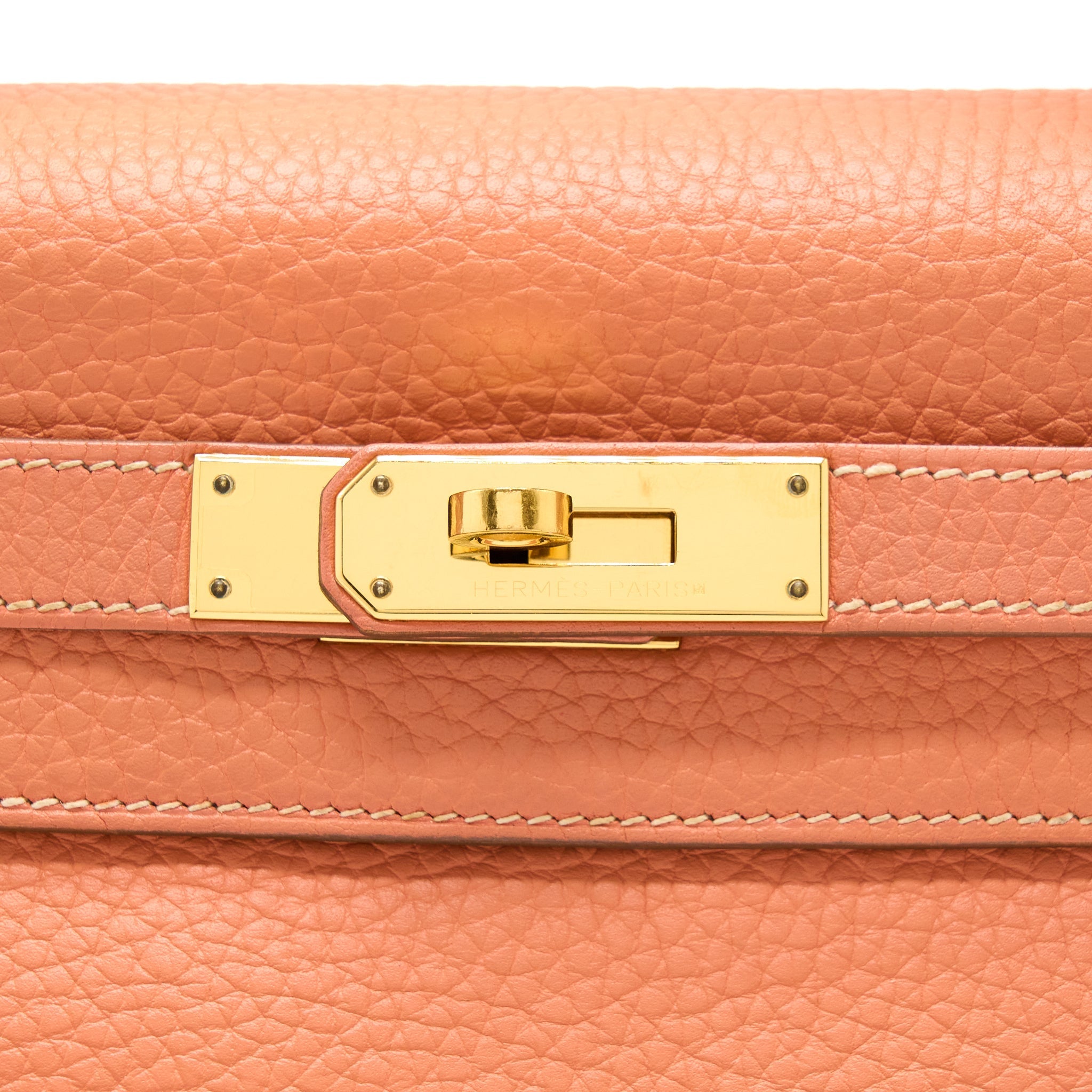 HERMES KELLY 28 CLEMENCE 5L CREVETTE GHW