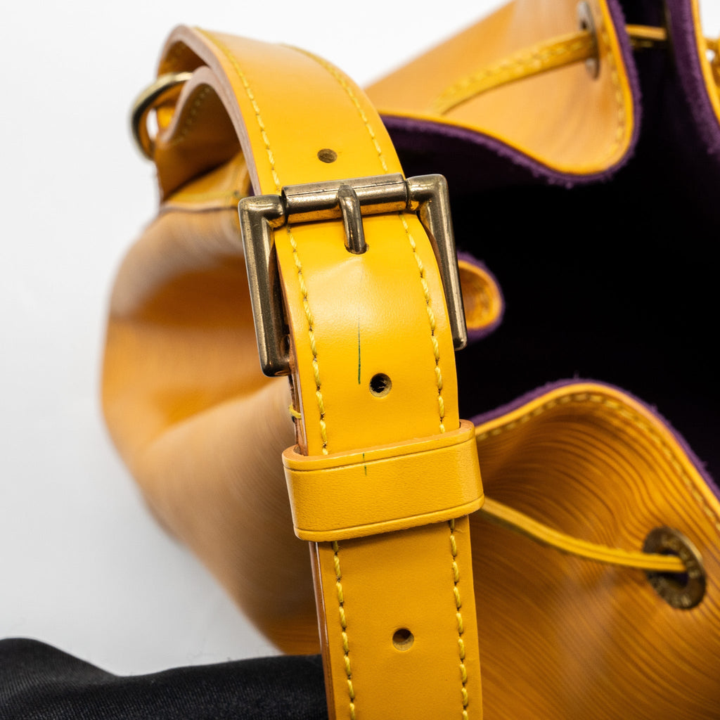 LOUIS VUITTON VINTAGE PETIT NOE EPI YELLOW GHW