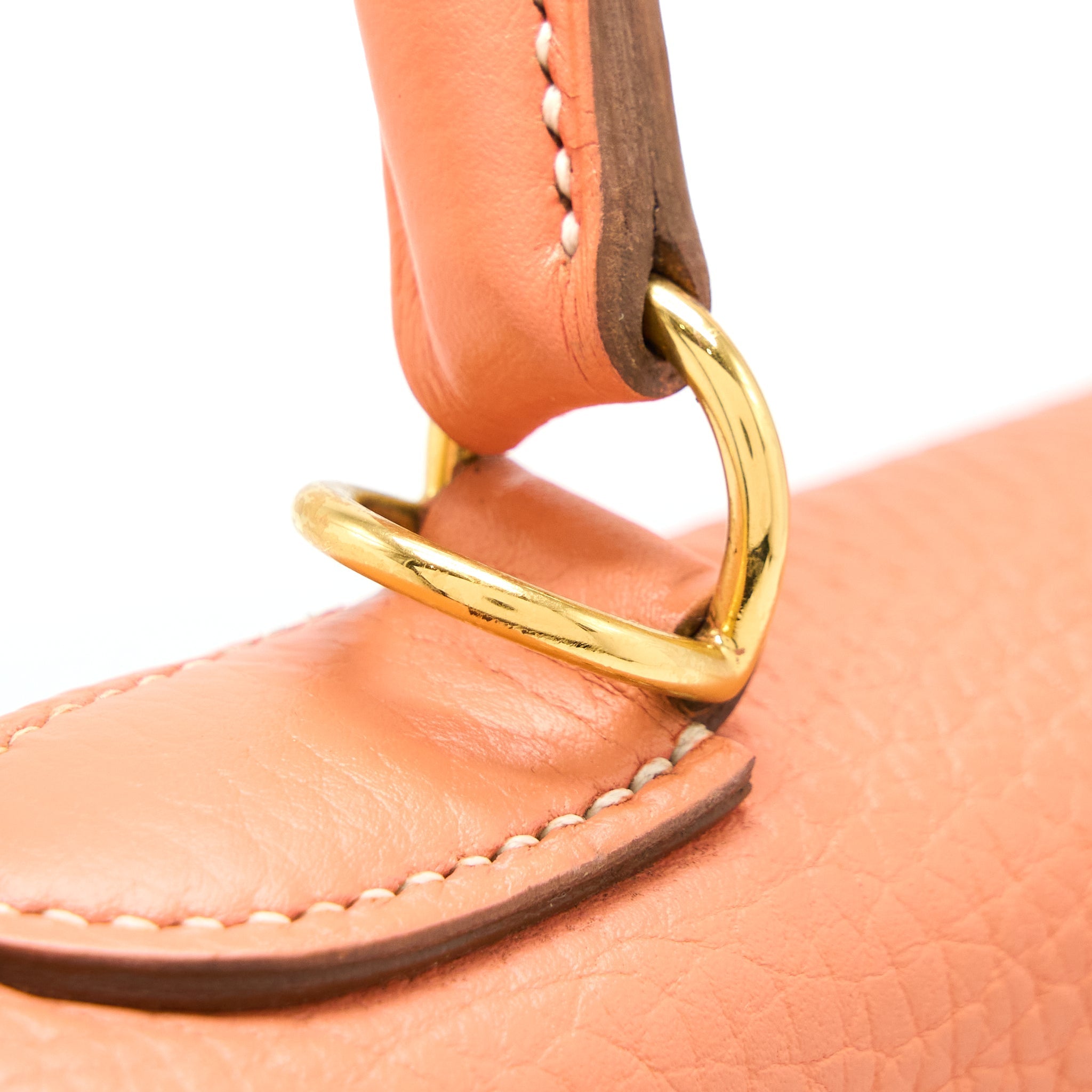 HERMES KELLY 28 CLEMENCE 5L CREVETTE GHW