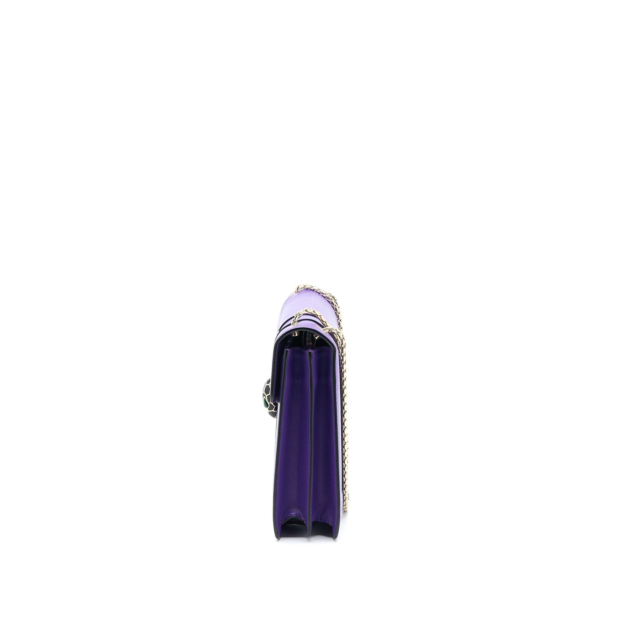 BVLGARI SERPENTI FOREVER SHOULDER BAG CALFSKIN PURPLE GHW