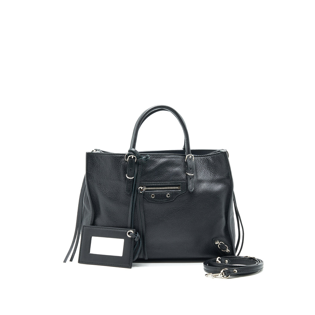 BALENCIAGA PAPIER A4 CLASSIC STUDS BAG LEATHER BLACK
