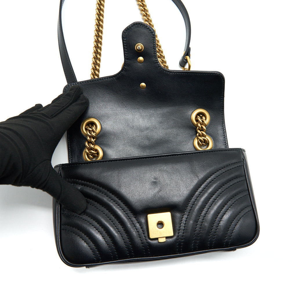 GUCCI GG MINI MARMONT BLACK