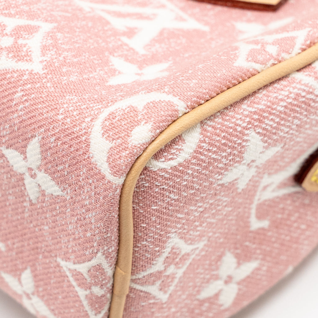 LOUIS VUITTON NANO SPEEDY MONOGRAM DENIM PINK GHW