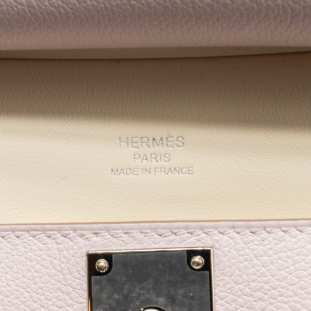 HERMES MINI JYPSIERE EVERCOLOR MAUVE PALE SHW