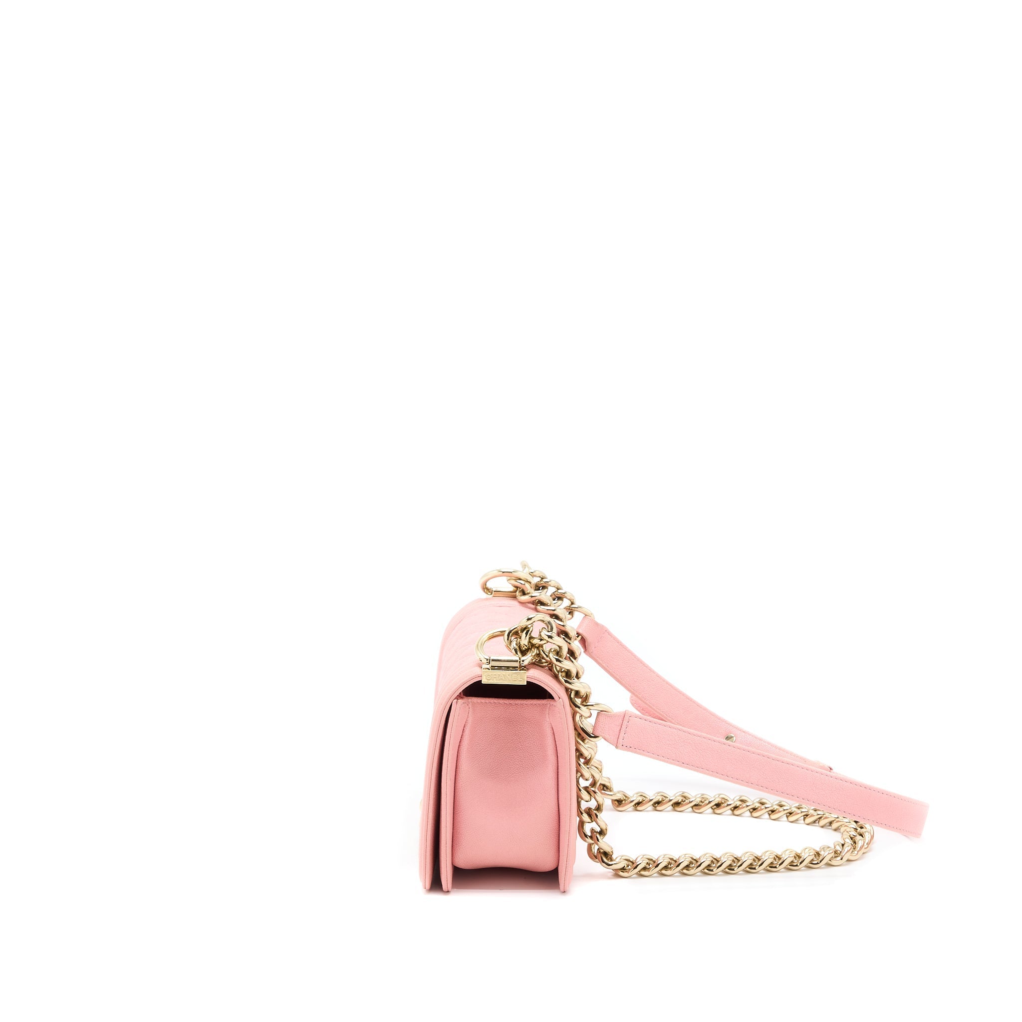 CHANEL SMALL BOY BAG CAVIAR PINK LGHW