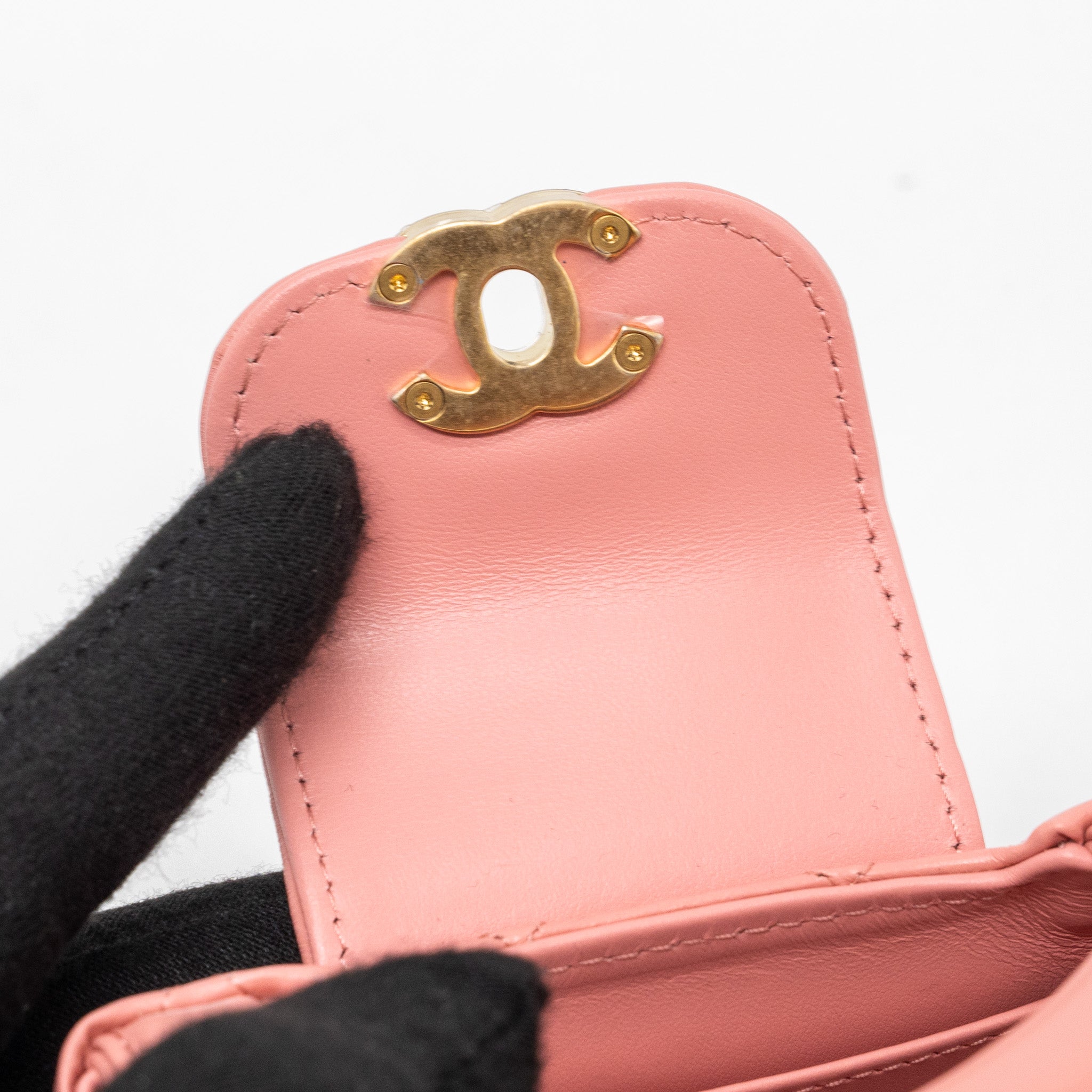 CHANEL 23K NANO SHOPPING TOTE CALFSKIN PINK GHW(MICROCHIP)