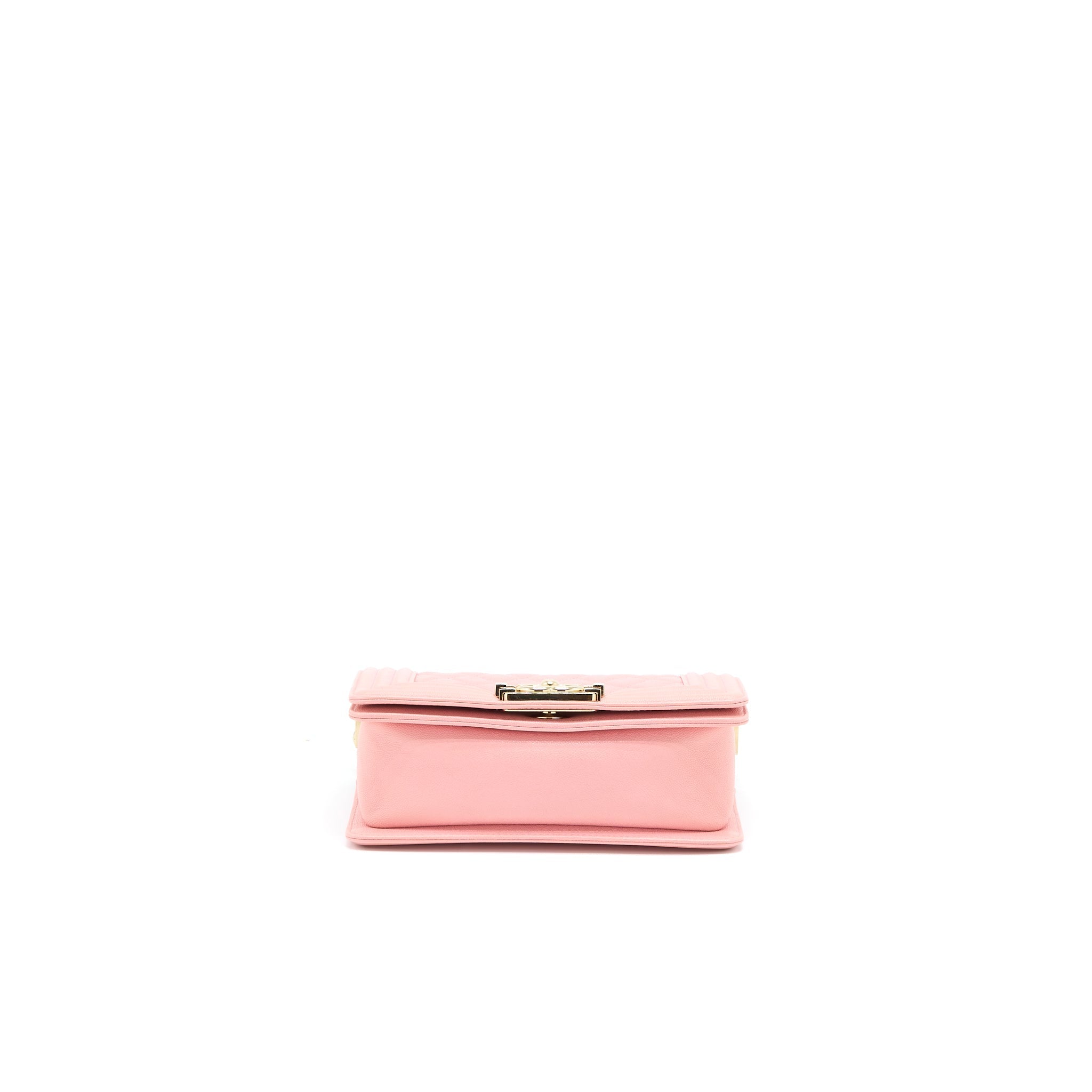 CHANEL SMALL BOY BAG CAVIAR PINK LGHW