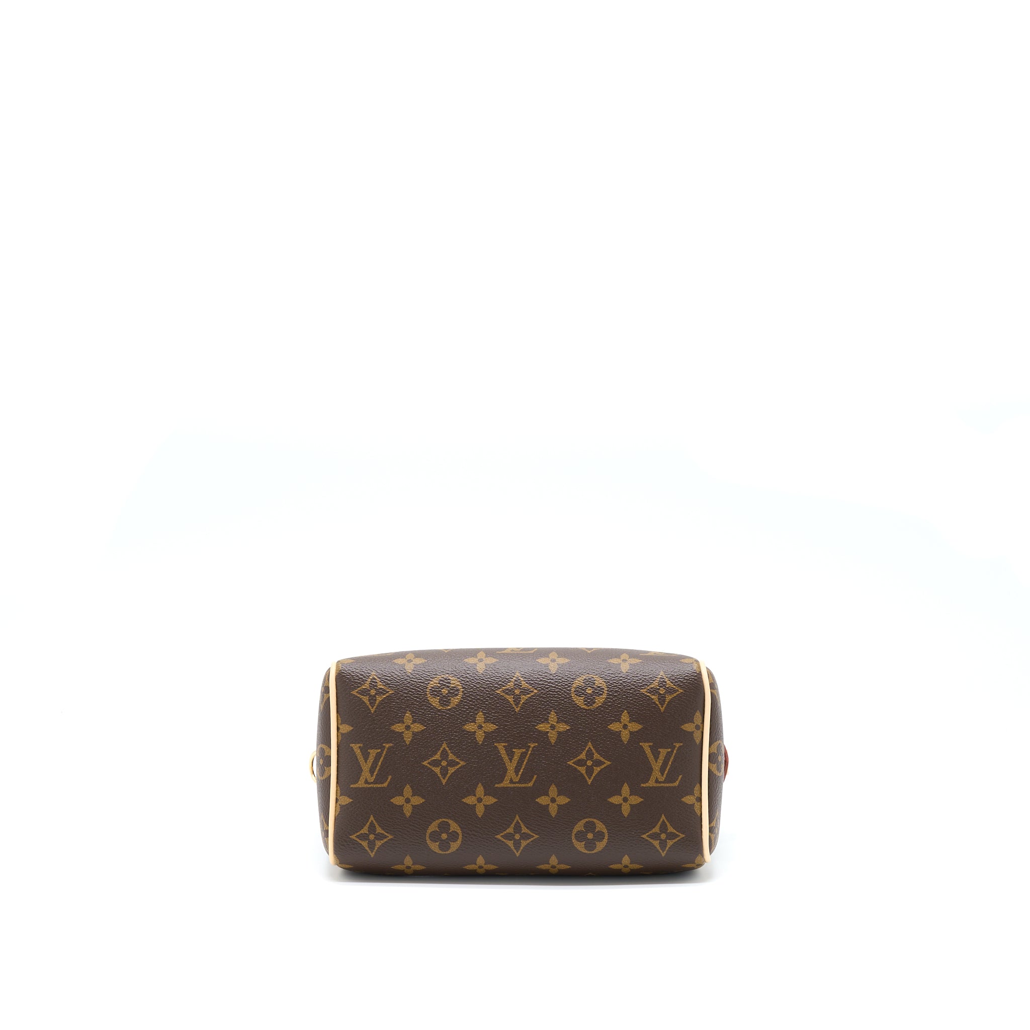 LOUIS VUITTON SPEEDY BANDOULIERE 20 MONOGRAM CANVAS WITH BLACK STRAP GHW
