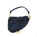 DIOR MEDIUM SADDLE BAG LIMITED EDITION NAVY GHW