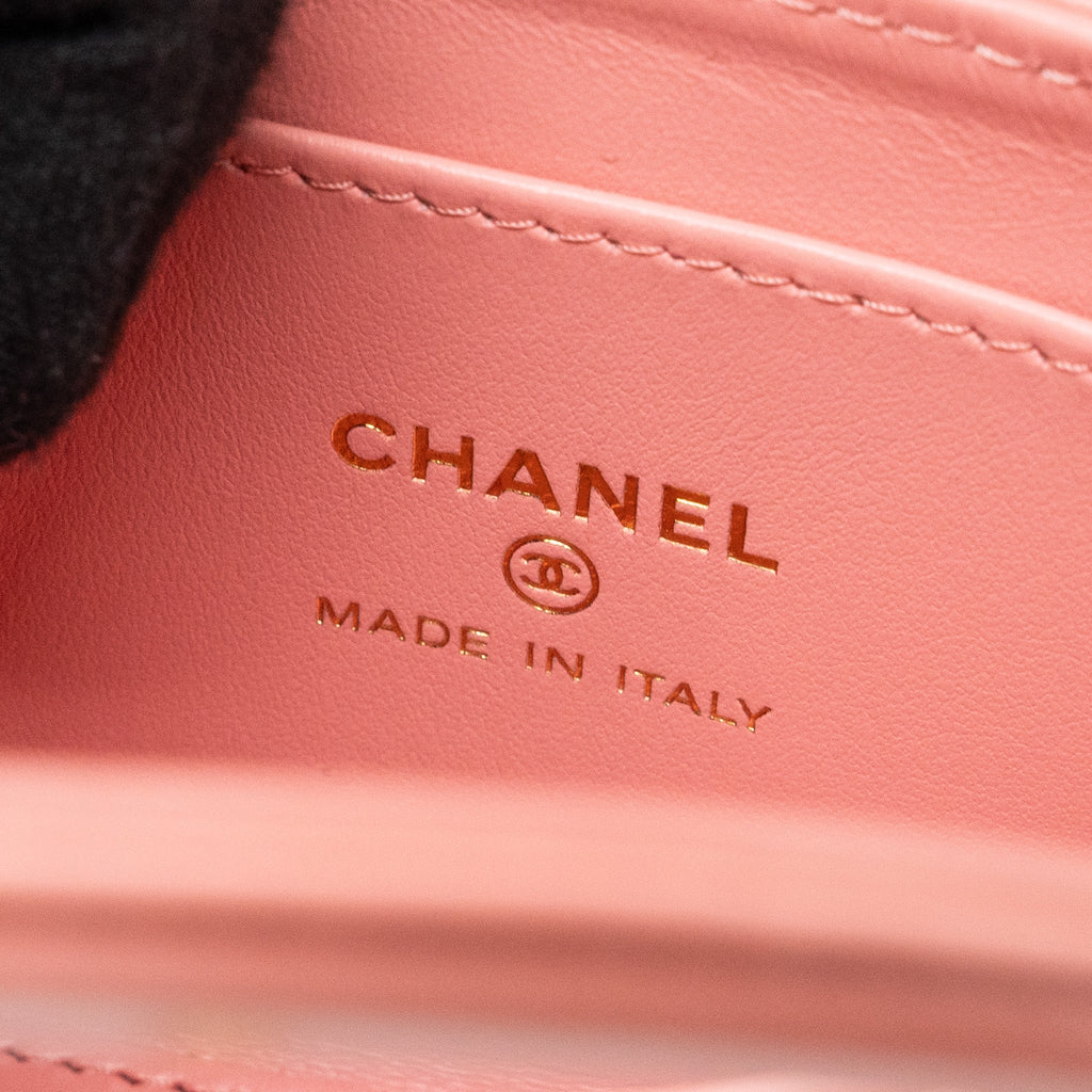 CHANEL 23K NANO SHOPPING TOTE CALFSKIN PINK GHW(MICROCHIP)