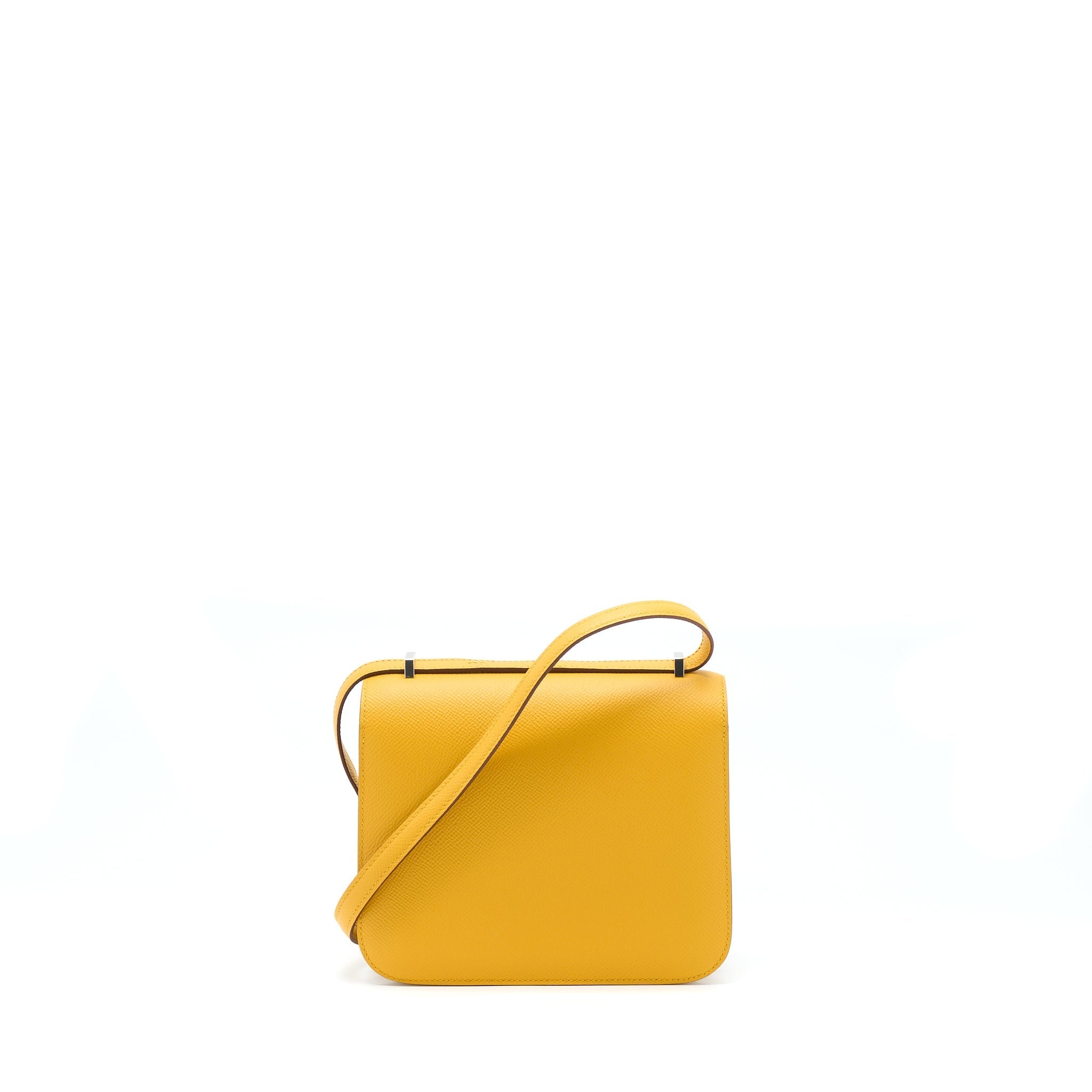 HERMES MINI CONSTANCE EPSOM 9D AMBER YELLOW SHW