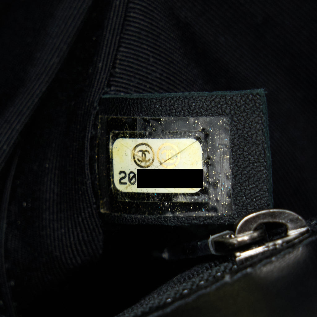 CHANEL MEDIUM BOY BAG LAMBSKIN BLACK RUTHENIUM SHW