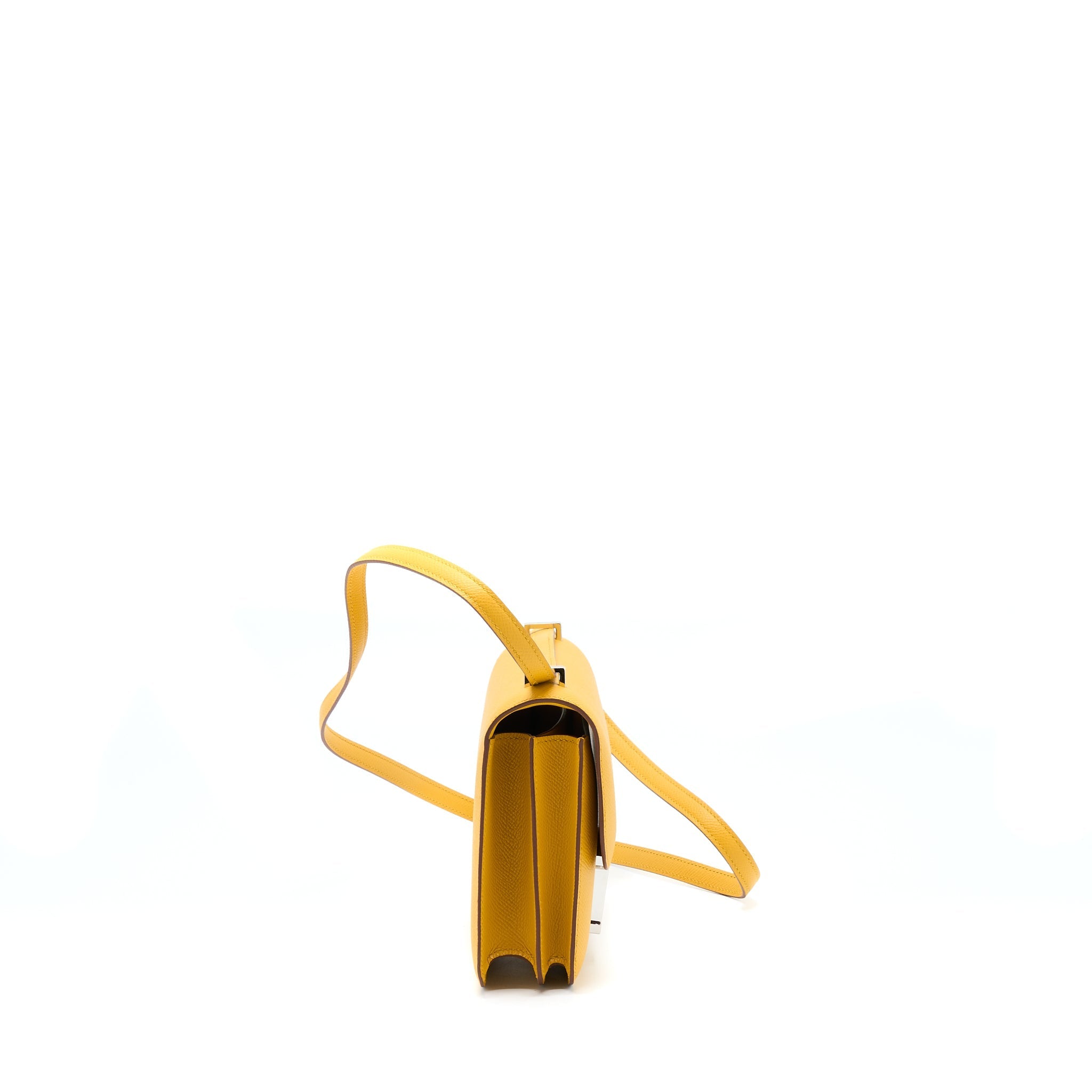 HERMES MINI CONSTANCE EPSOM 9D AMBER YELLOW SHW
