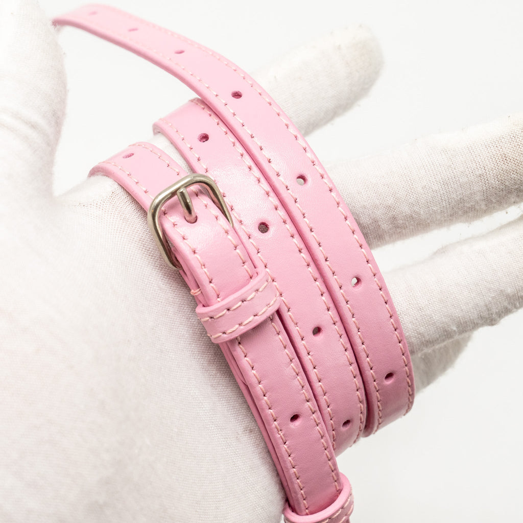 BALENCIAGA SMALL HOURGLASS BAG CALFSKIN PINK SHW