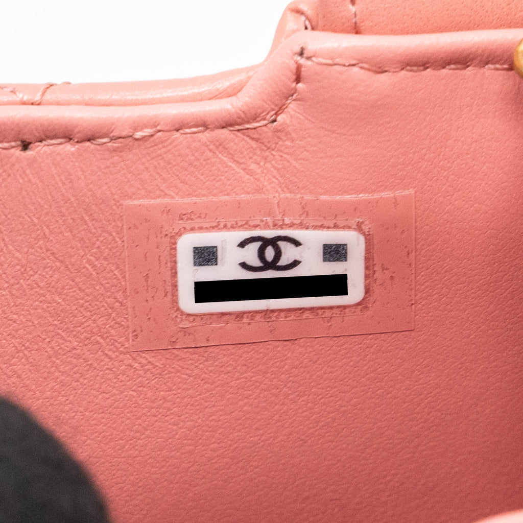 CHANEL 23K NANO SHOPPING TOTE CALFSKIN PINK GHW(MICROCHIP)