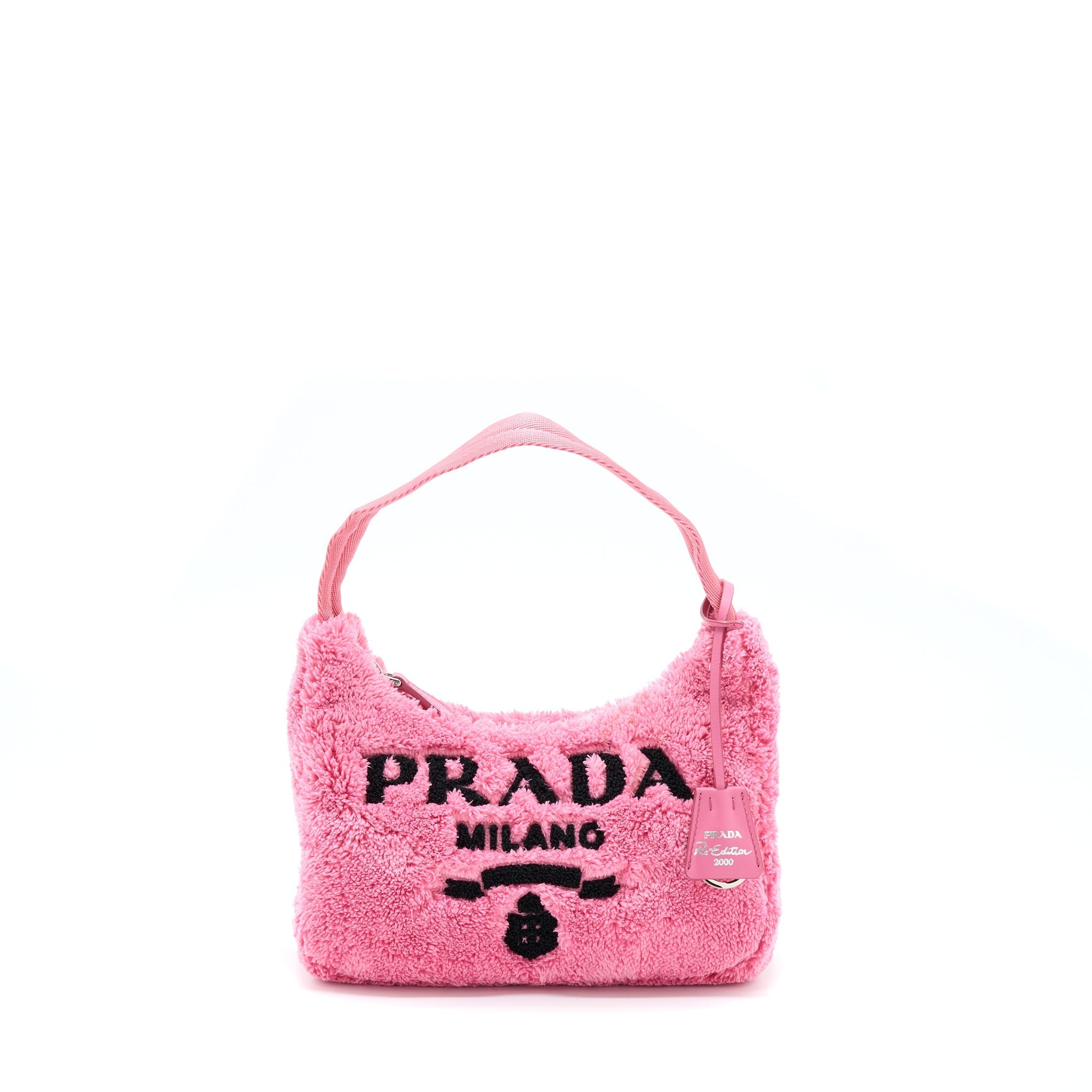 PRADA REEDITION 2000 TERRY MINI BAG PINK