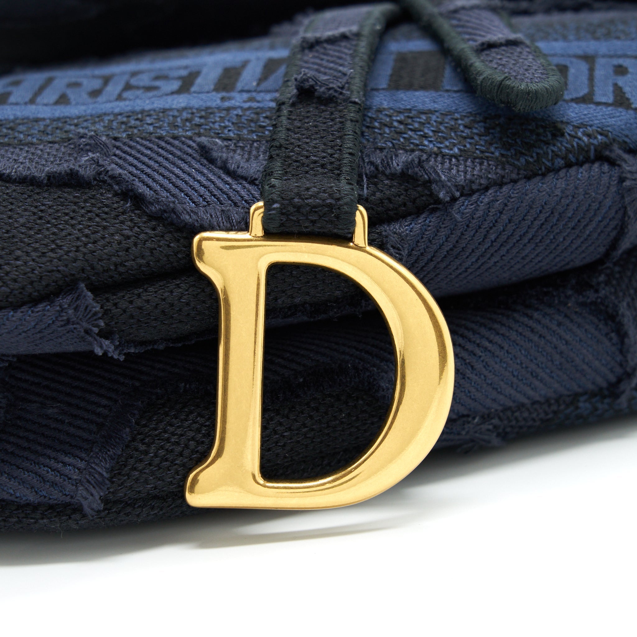 DIOR MEDIUM SADDLE BAG LIMITED EDITION NAVY GHW