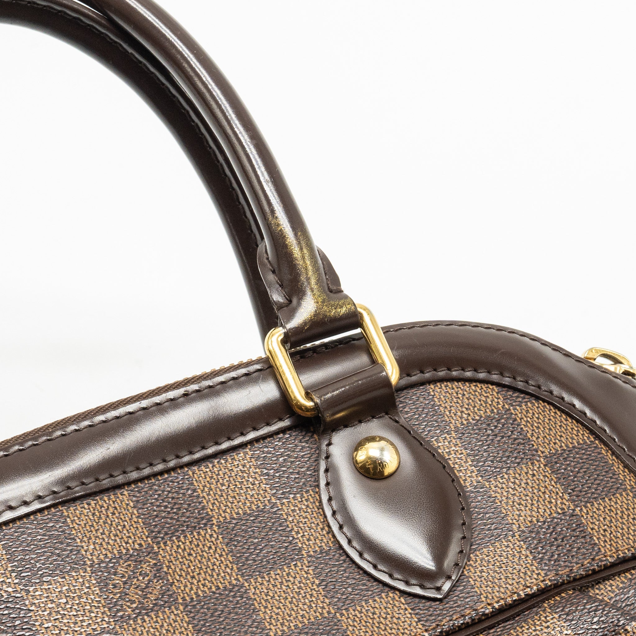 LOUIS VUITTON TREVI TOTE BAG DAMIER EBENE CANVAS GHW