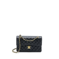CHANEL SMALL CLASSIC DOUBLE FLAP BAG CAVIAR BLACK GHW (MICROCHIP)