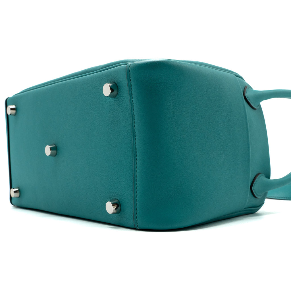 HERMES LINDY 26 SWIFT BLUE PAON SHW