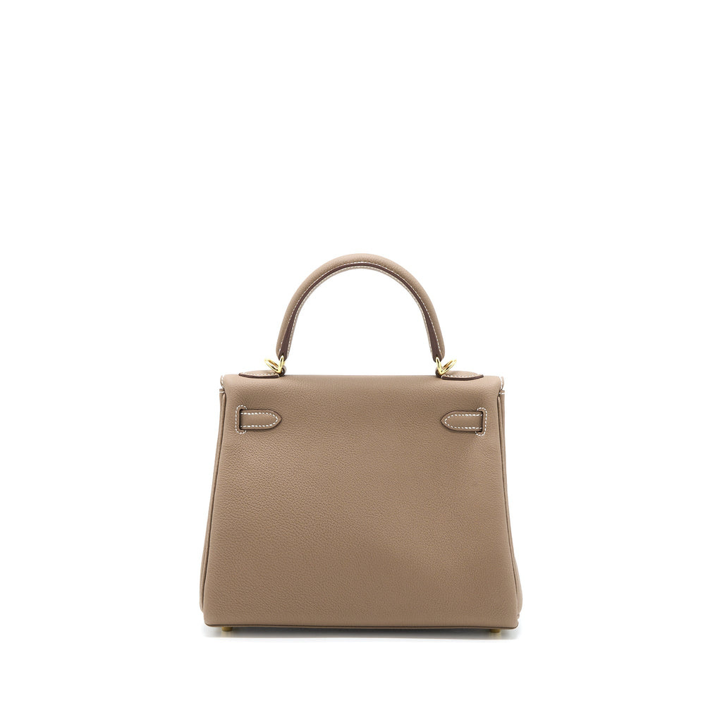 HERMES KELLY 25 TOGO ETOUPE GHW
