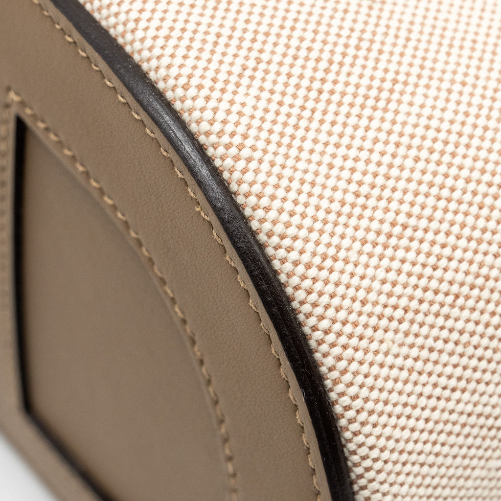 HERMES IN-THE-LOOP 18 BAG CANVAS / SWIFT ECRU-BEIGE/ BEIGE DE WEIMAR SHW