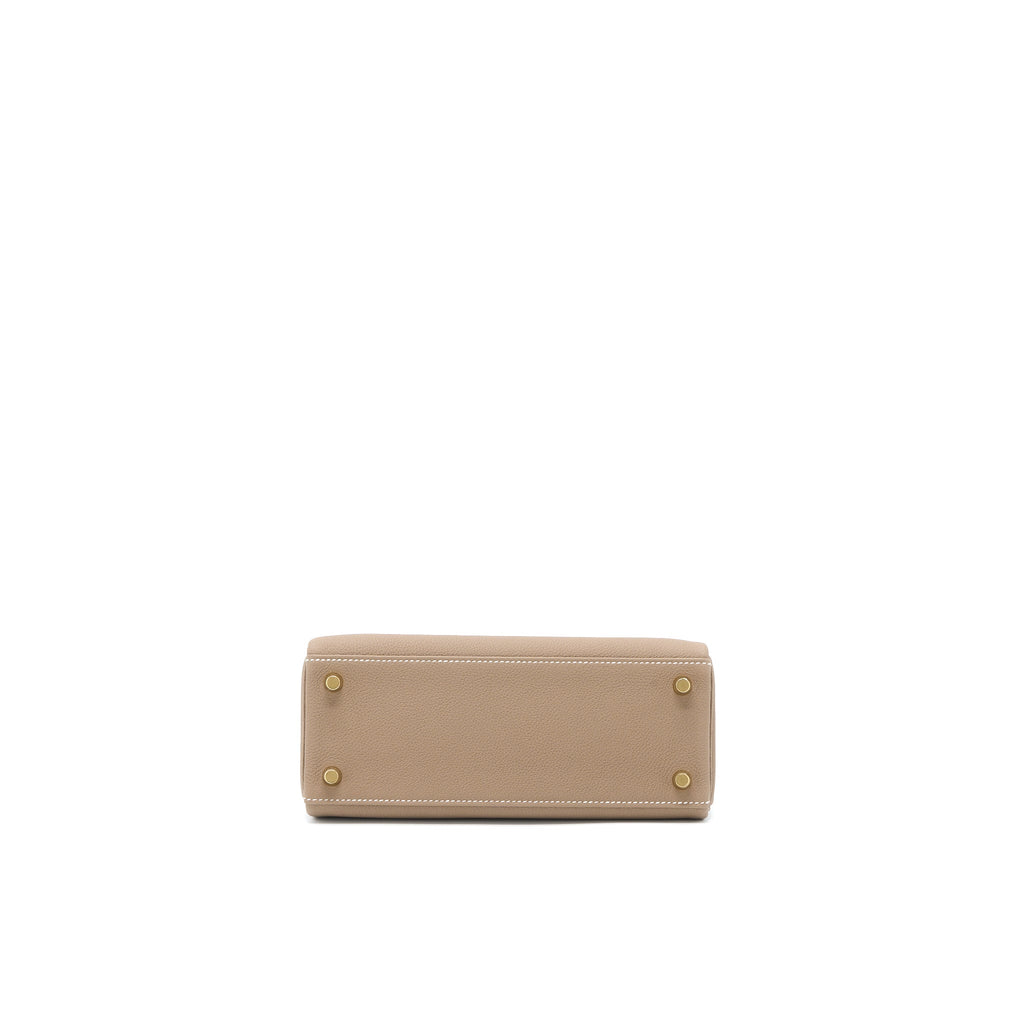 HERMES KELLY 25 TOGO ETOUPE GHW