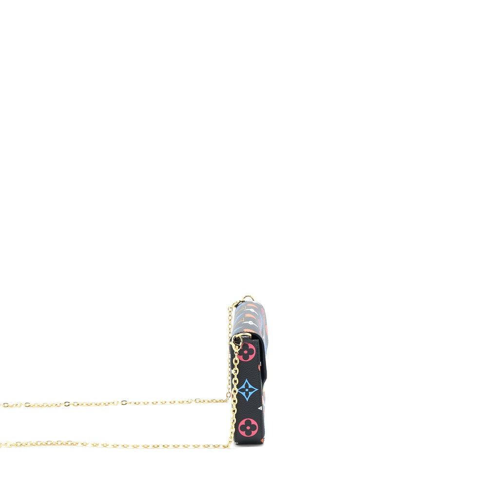 LOUIS VUITTON LIMITED EDITION FELICIE MULTICOLOUR MONOGRAM CANVAS GHW