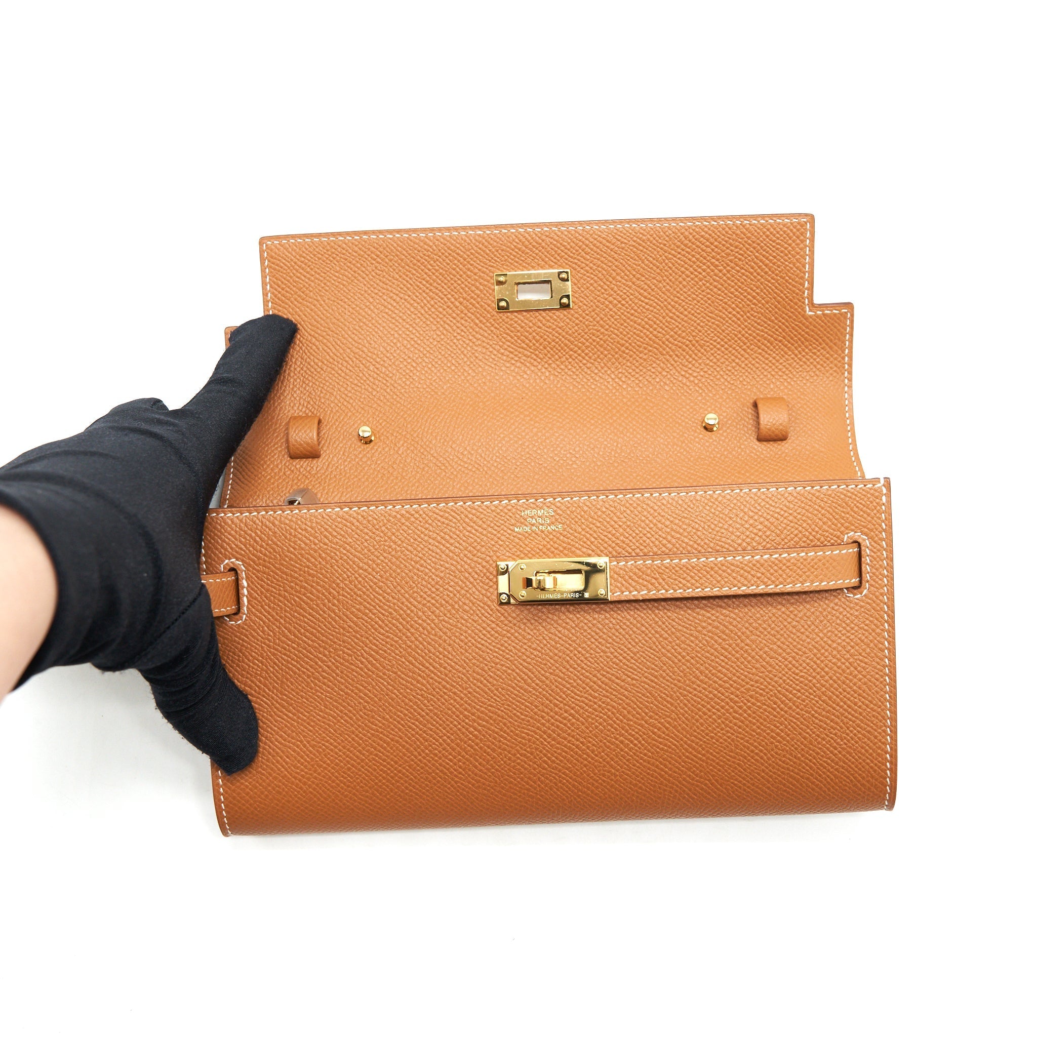 HERMES KELLY TO GO EPSOM GOLD GHW