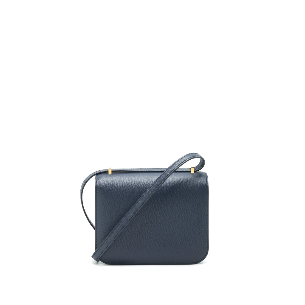 HERMES MINI CONSTANCE BLUE INDIGO GHW