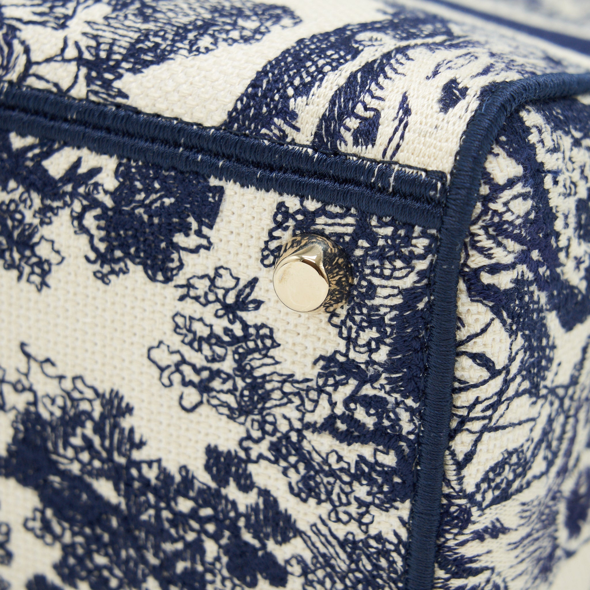 DIOR MEDIUM LADY DIOR D-LITE BAG NAVY GHW