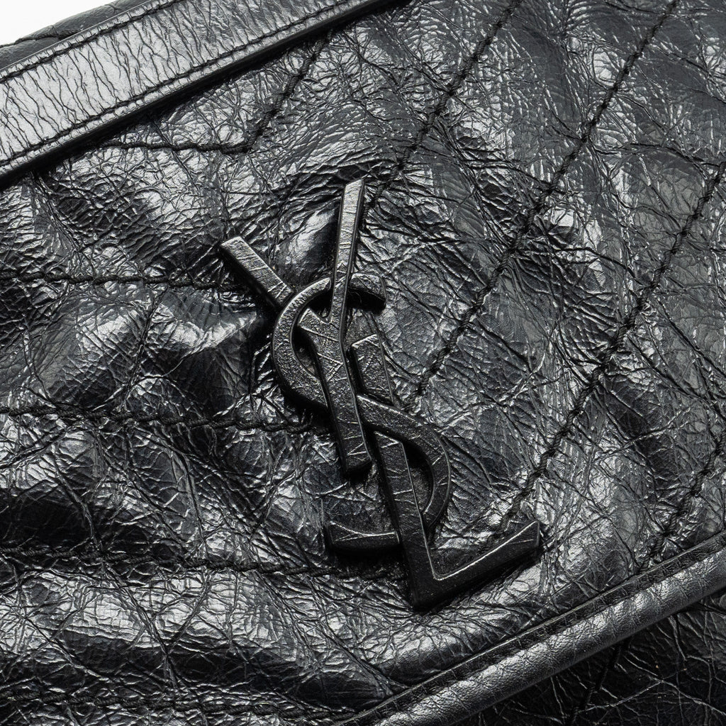 SAINT LAURENT/YSL MEDIUM NIKI BAG SHINY CALFSKIN BLACK SHW