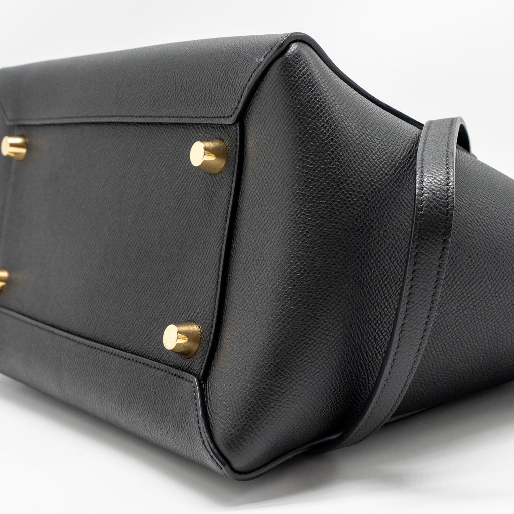 CELINE MINI BELT BAG CALFSKIN BLACK GHW
