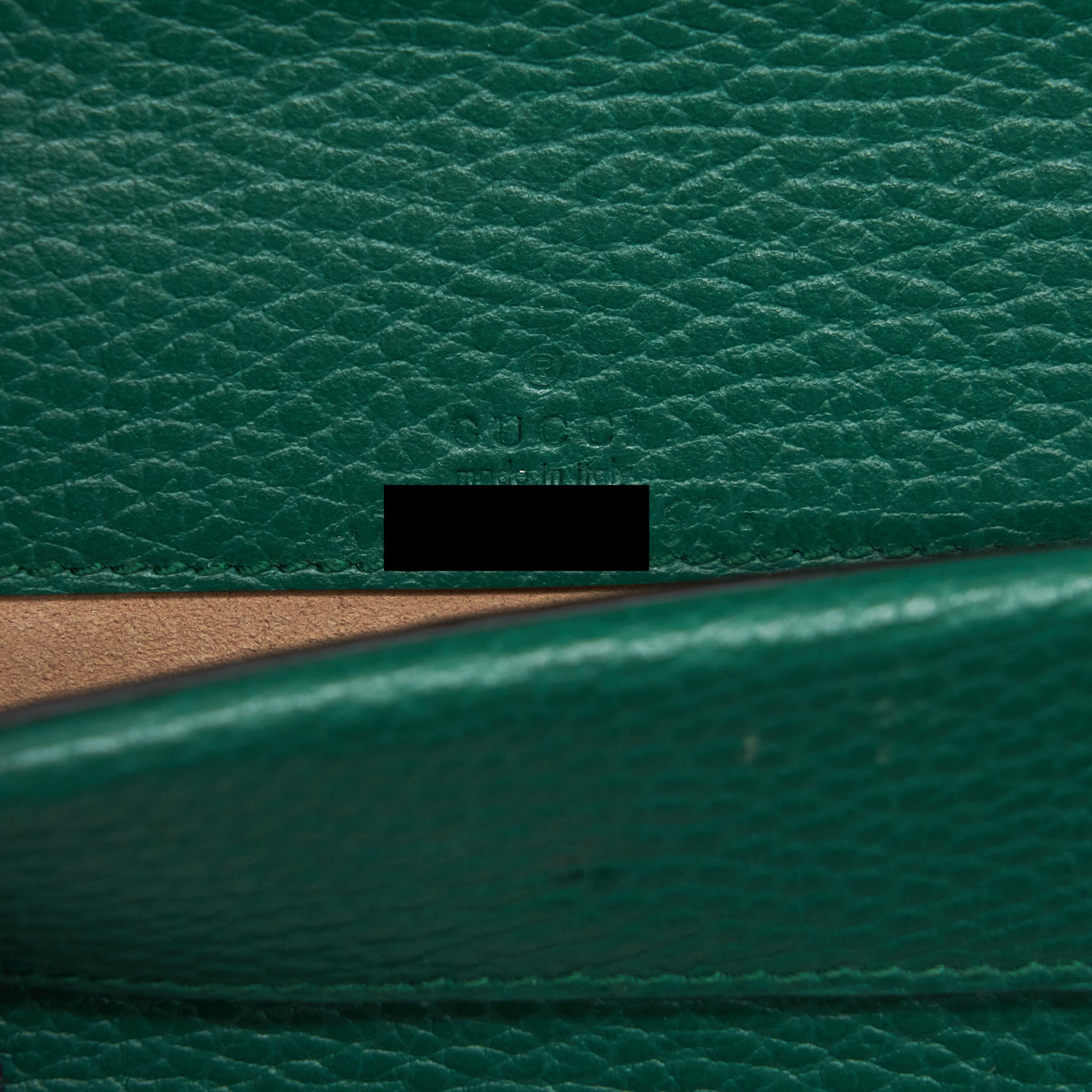 GUCCI DIONYSUS SUPER MINI BAG GREEN GOLD/SLIVER HARDWARE
