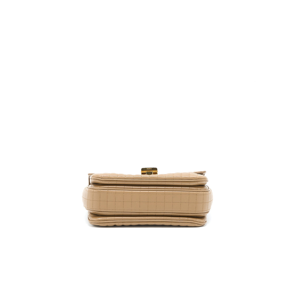 CELINE C BAG CALFSKIN LIGHT CAMEL GHW