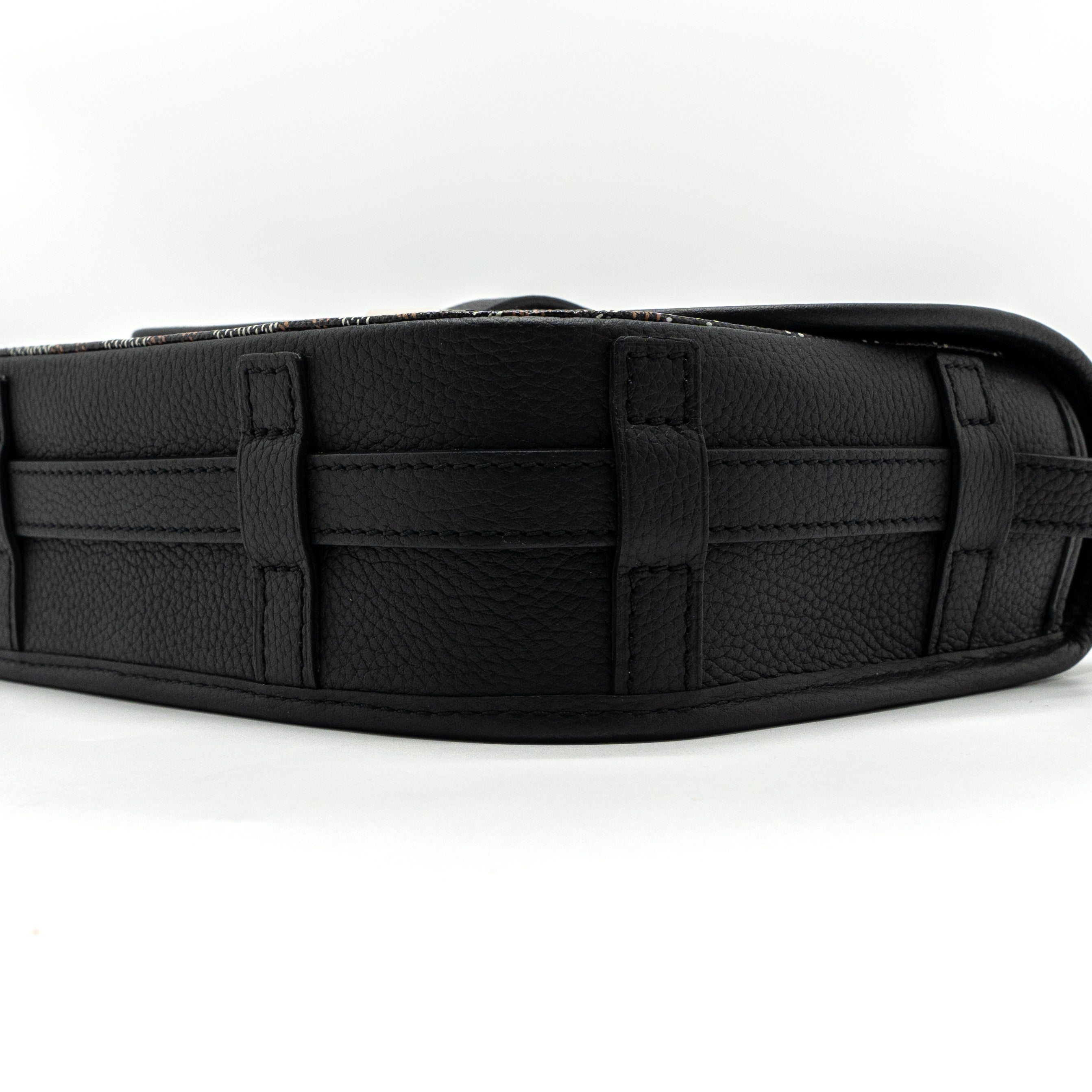 GOYARD MESSENGER BAG CALFSKIN/GOYARDINE CANVAS BLACK SHW