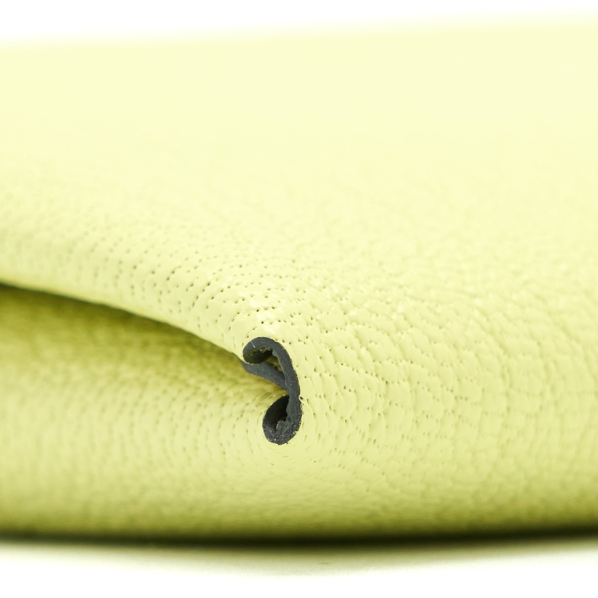 HERMES CALVI DUO COMPACT CHÈVRE MYSORE JAUNE BOURGEON/ NATA