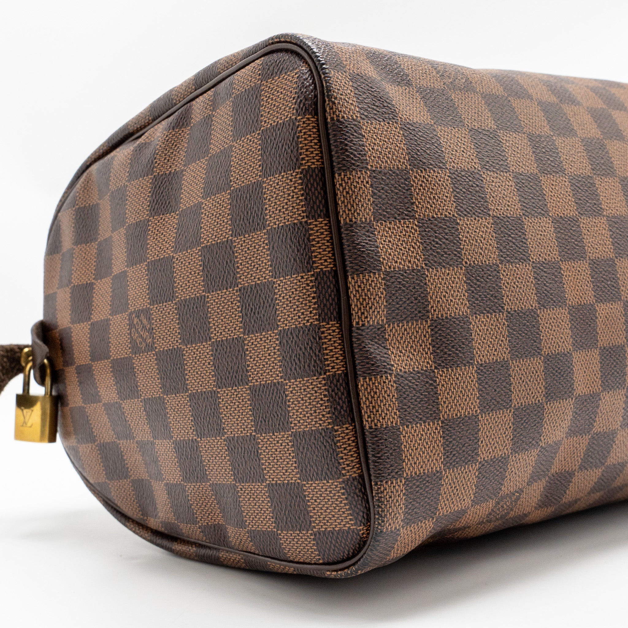 LOUIS VUITTON SPEEDY 30 DAMIER EBENE CANVAS GHW