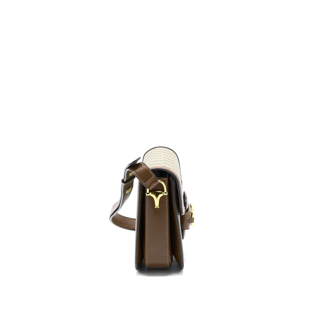 GUCCI HORSEBIT 1955 BAG GG SUPREME CANVAS GHW