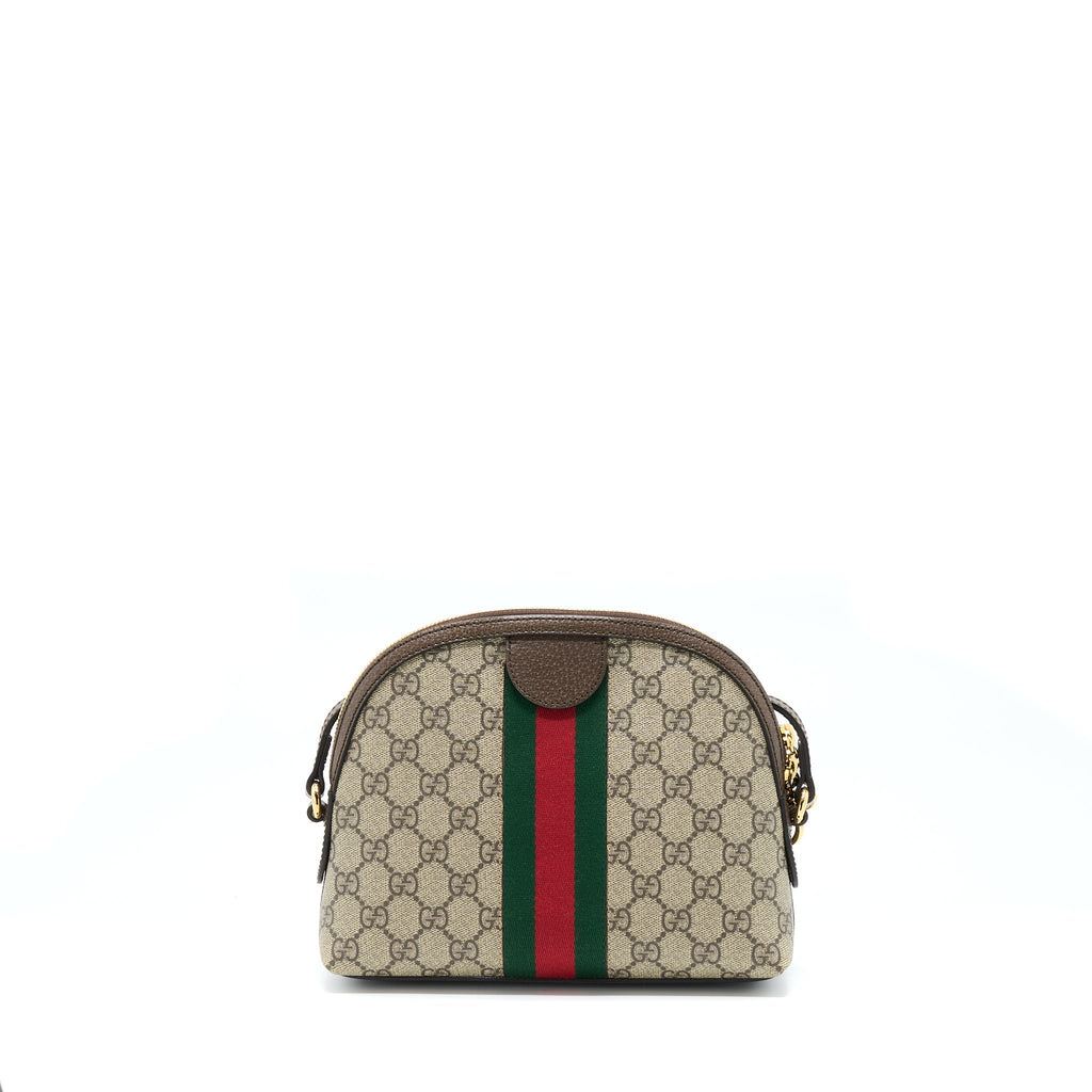 GUCCI OPHIDIA GG SUPREME CANVAS SHOULDER BAG GHW